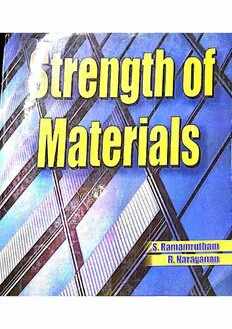 Download Strength Of Materials PDF By S. Ramamrutham And R. Narayanan